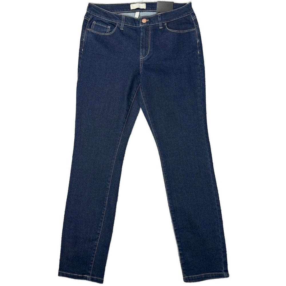 NEW Banana Republic Women's 10P (W30 L28) Skinny Fit Petite Jeans Blue Dark Wash